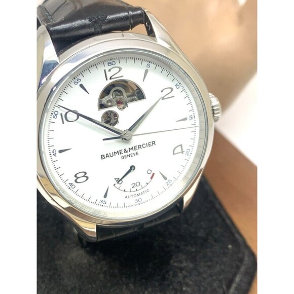 Baume & Mercier Men's Watch 10448 Clifton Swiss Automatic Power Reserve 43mm - Picture 13 of 14